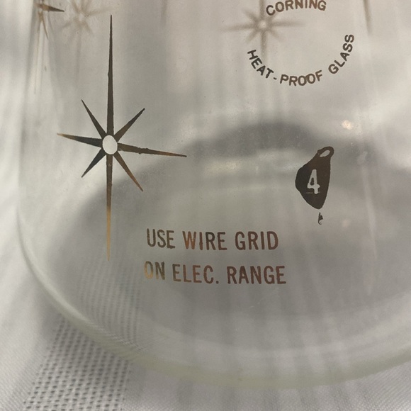 Mid Century Modern "Corning " atomic starburst glass carafe - Picture 8 of 16